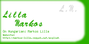 lilla markos business card